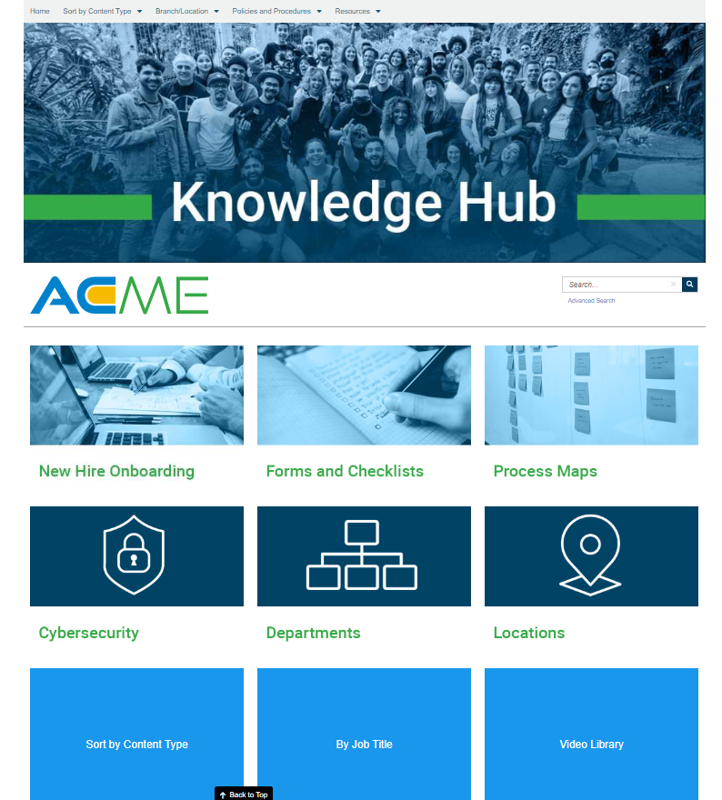 ACME Demo portal revised